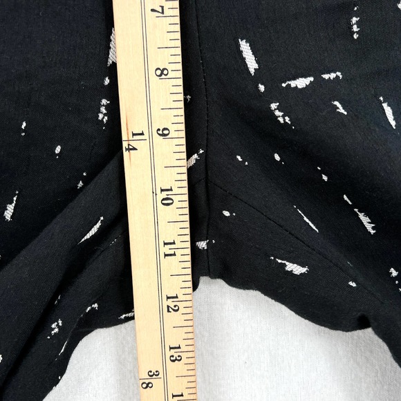 NARCISO RODRIGUEZ Pants Womens 46 Black Pattern Slim fit Tapered Legging Ankle - Picture 15 of 16